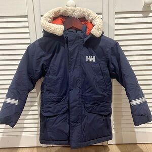 Helly Hansen Boys Down Filled Hooded Parka Jacket Coat Size 9